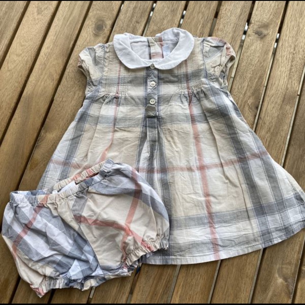 Dress + pants 1 / 3 months Burberry girl baby